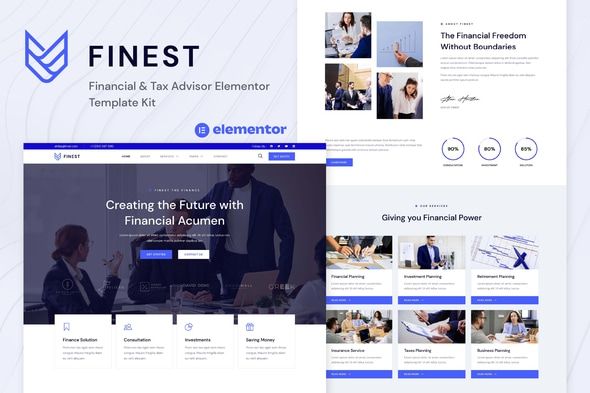 Finest - Financial & Tax Advisor Elementor Template Kit