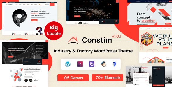 Constim - Industrial/ Industry & Factory WordPress Theme