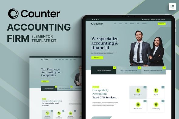 Counter – Accounting Firm Elementor Template Kit Preview