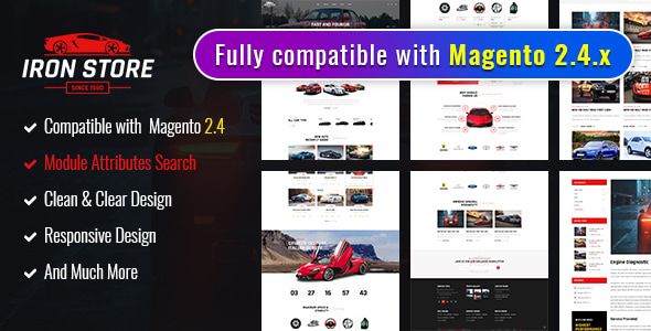 Ironstore - Best Magento 2 Auto Parts Theme