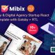 Mibix – Gatsby React Tech Startup & Digital Services Template
