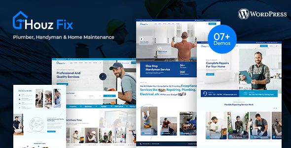 HouzFix - Plumber/ Handyman Services WordPress Theme