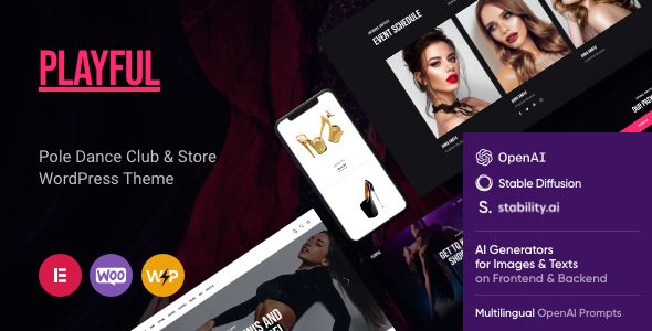 Playful - Pole Dance Nightclub & Karaoke WordPress Theme 2 Playful - Pole Dance Nightclub & Karaoke WordPress Theme