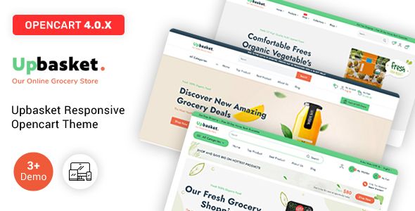 Upbasket – Multipurpose Grocery & Supermarket OpenCart Theme