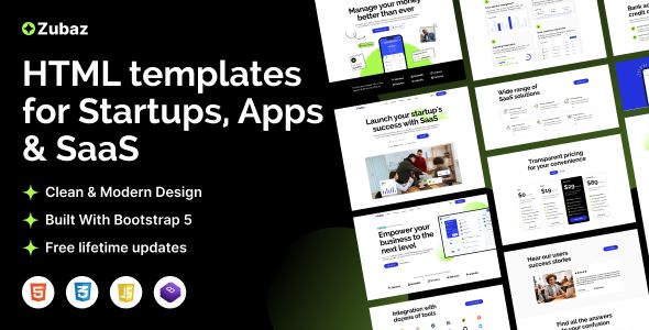 Zubaz - Startup & SaaS Html Tempalte