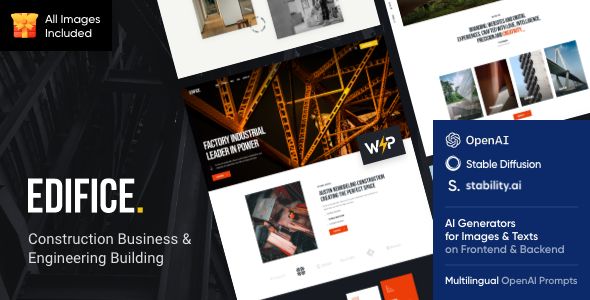 Edifice - Erection/ Construction & Building WordPress Theme