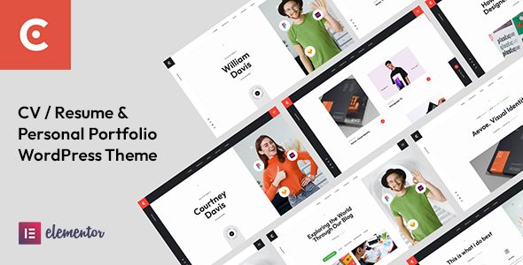 Courtney - Personal Portfolio WordPress Theme