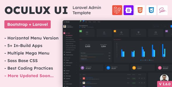 Oculux UI - Laravel Admin Dashboard Template