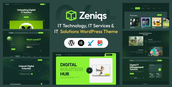 Zeniqs – IT Services/ IT Technology and IT Solutions WordPress Theme