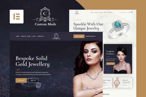 CustomMade Jewellery Elementor Pro Template Kit