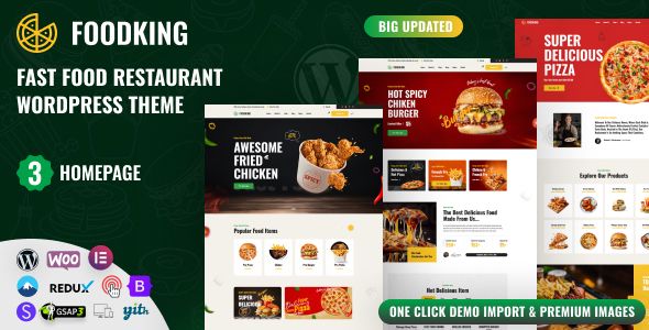 Foodking - FastFood Restaurant WordPress Theme