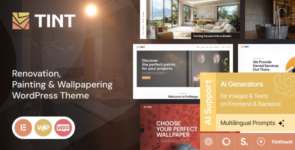 Tint - Renovation/ Painting & Wallpapering WordPress Theme