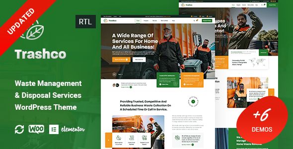 Trashco – Waste Management & Disposal Services WordPress Theme