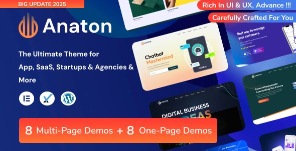 Anaton | Landing Page WordPress Theme