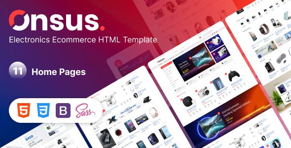 Onsus - ElectronicsE-commerce HTML Template