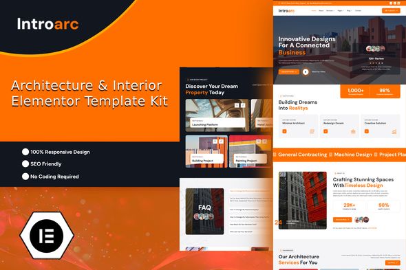 Introarc - Architecture & Interior Elementor Template Kit