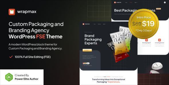 Wrapmax – Custom Packaging and Branding Agency Gutenverse FSE WordPress Theme 2 Wrapmax – Custom Packaging and Branding Agency Gutenverse FSE WordPress Theme