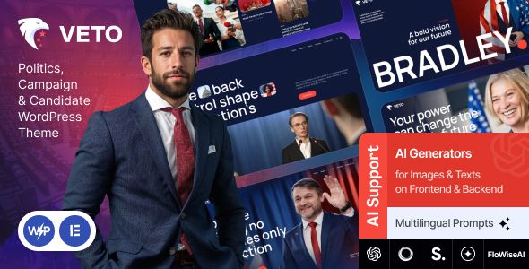 Veto - Politics/ Campaign & Candidate WordPress Theme