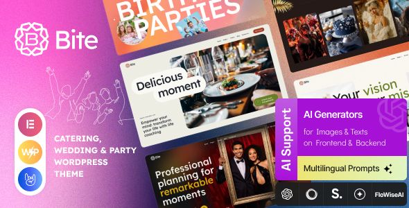 Bite — Catering/ Wedding & Party WordPress Theme