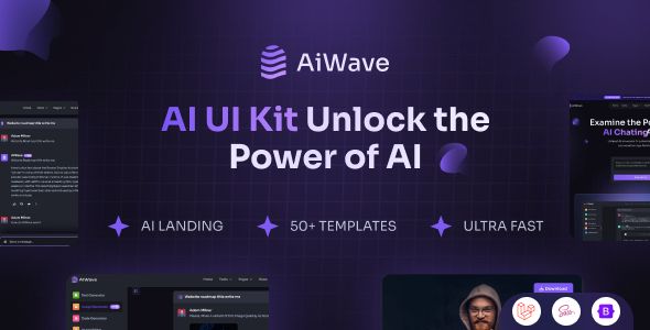 Aiwave - AI SaaS Website + Dashboard Laravel 11 UI Kit