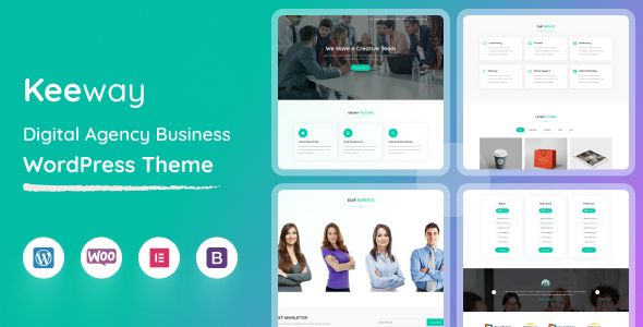 Keeway - Digital Agency One page WordPress Theme