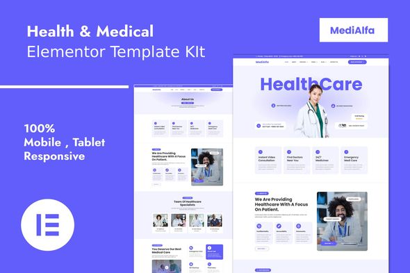 MediAlfa - Health & Medical Elementor Template Kit