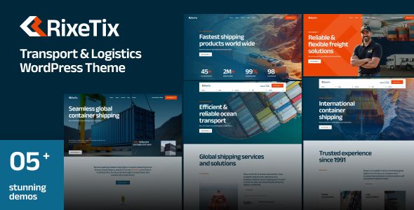 RixeTix – Transport Logistics WordPress Theme