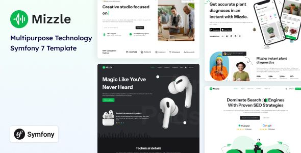 Mizzle - Symfony Technology and Corporate Template