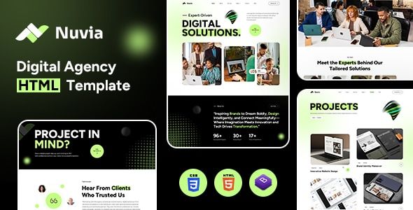 Nuvia - Digital Agency HTML Template