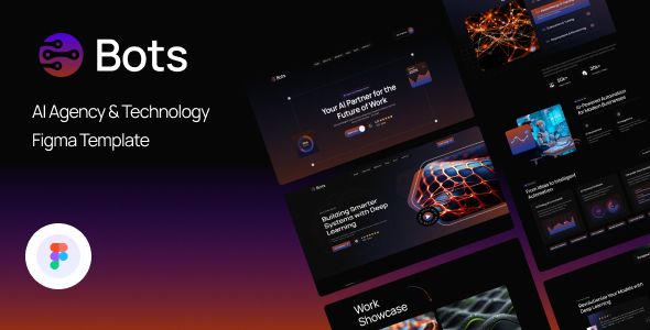 BOTS - AI Agency & Technology Figma Template