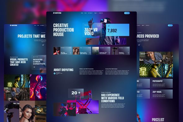 Disyuting - Production House Elementor Template Kit