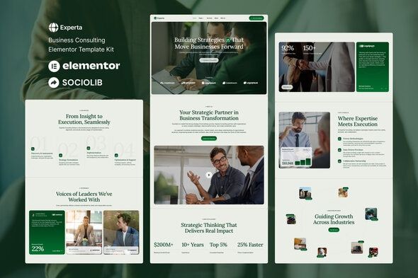 Experta - Business Consulting Elementor Template Kit