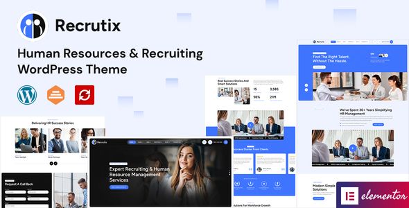 Recrutix – Human Resources Recruiting WordPress Theme