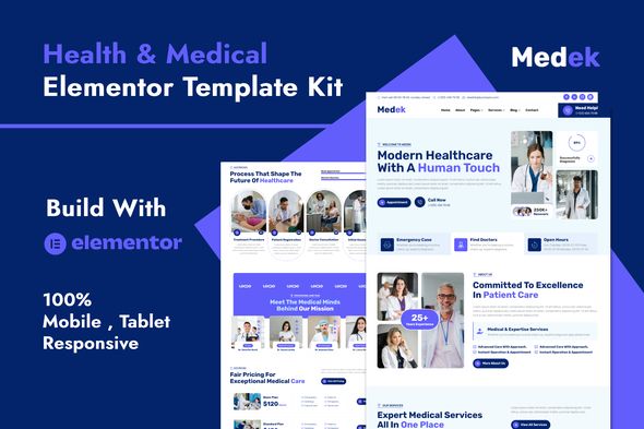Medek - Health & Medical Elementor Template Kit