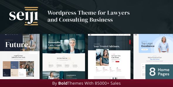 Seiji – WordPress Theme for Lawyers & Business