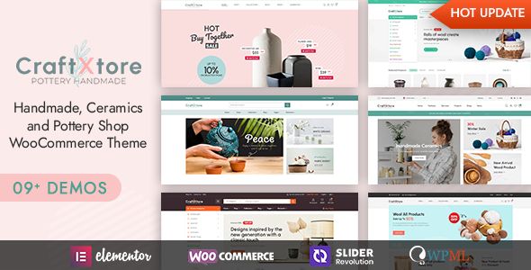 CraftXtore - Handmade/ Ceramics and Pottery Shop WooCommerce Theme