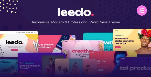 Leedo – Modern/ Colorful & Creative Portfolio WordPress Theme