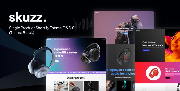 Skuzz – Single Product Shopify Theme OS 2.0
