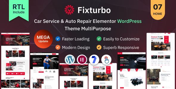 Fixturbo - Car Service & Auto Repair Elementor WordPress Theme Multipurpose 2 Fixturbo - Car Service & Auto Repair Elementor WordPress Theme Multipurpose