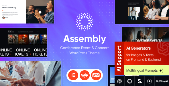 Assembly - Conference Event & Concert WordPress Theme