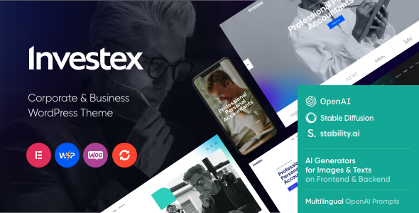 Investex - Corporate & Accounting Finance WordPress Theme