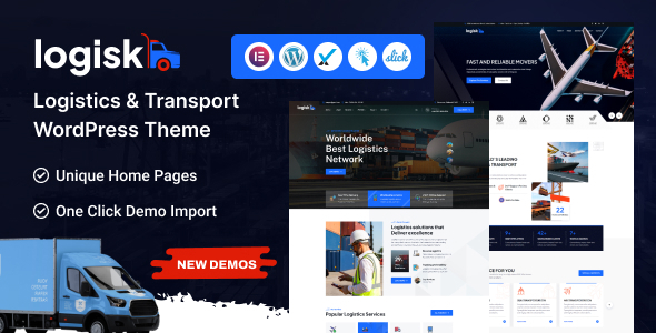 Logisk Transport & Logistics WordPress Theme Preview