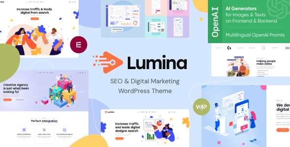 Lumina - Creative Bureau Concept WordPress Theme