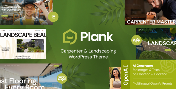 Plank - Carpenter, Flooring & Woodworker WordPress Theme