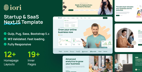 iori - Multipurpose Startup & SaaS NextJS Template Download