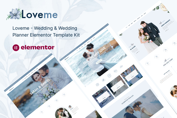 Loveme - Wedding & Wedding Planner Elementor Template Kit Unlimited Sites