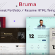 Bruma – Personal Portfolio / Resume HTML Template