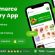 6 App Template| eCommerce Food Grocery Delivery App| Cab Booking| Peer to Peer Delivery App| DeliQ