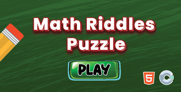 Math Riddles Puzzle - Html5 (Construct3)
