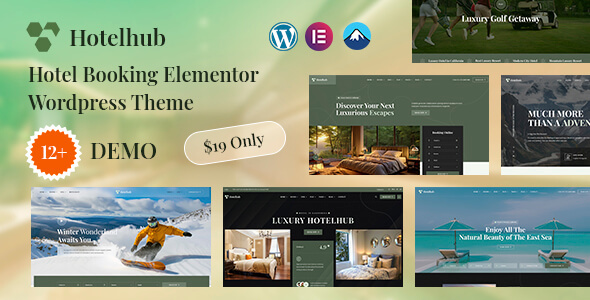 Hotelhub – Hotel Booking WordPress Theme Preview